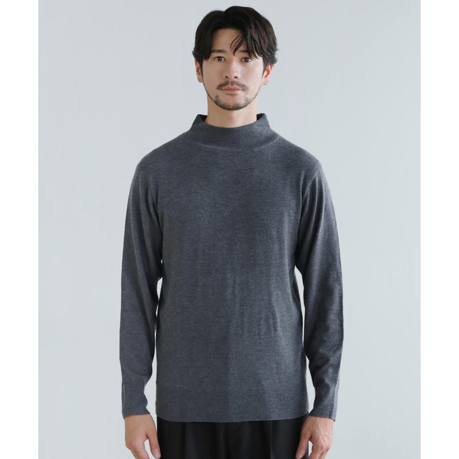 【現行品】【XL】Munsingwear モックネックニット メンズ MONSIEUR NICOLE（ムッシュニコル） セーター ニット ジオメトリック