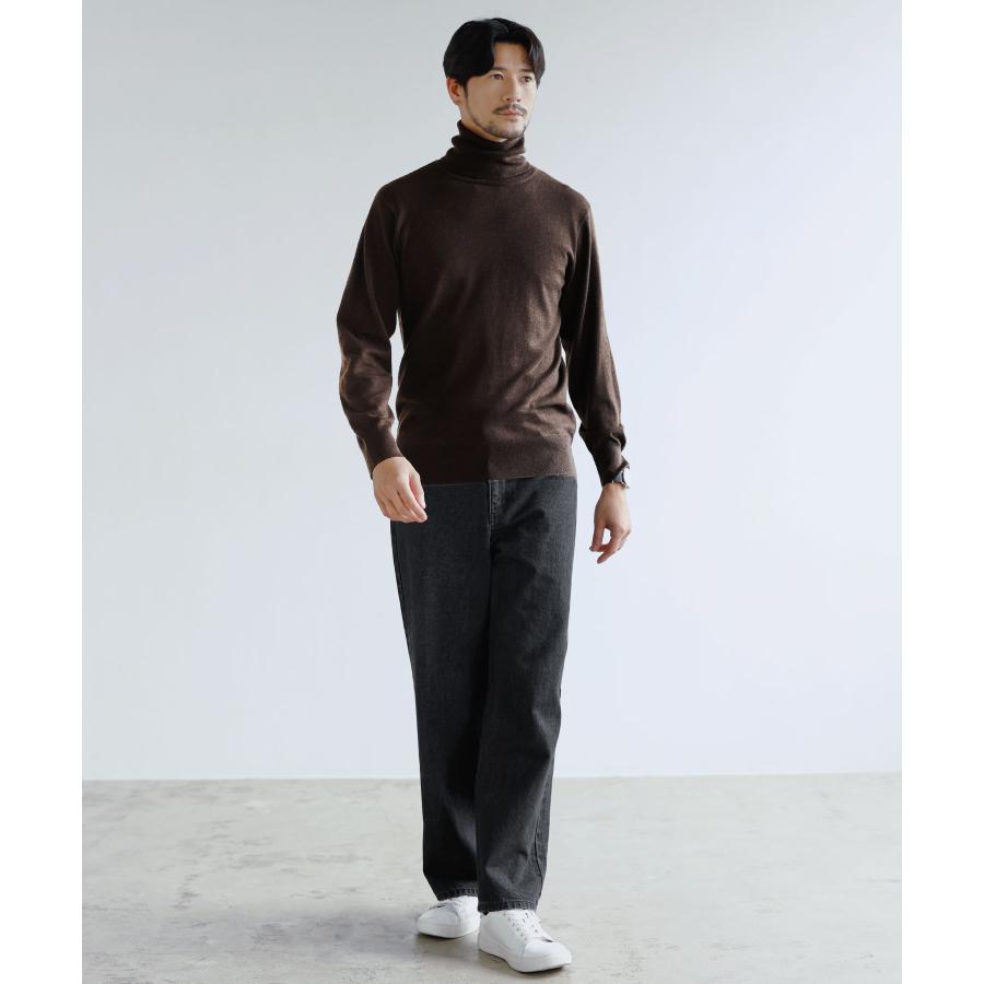 タートルネックニット メンズ 秋 冬 セーター 14G ハイゲージ シープ