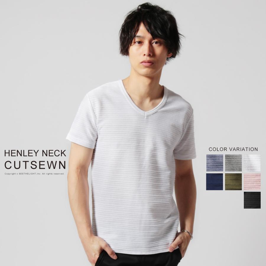 カットソー メンズ タック ボーダー Vネック Tシャツ 半袖 M L Xl 春 夏 秋 Never Buy Sputnicks スプートニクス 通販 Yahoo ショッピング