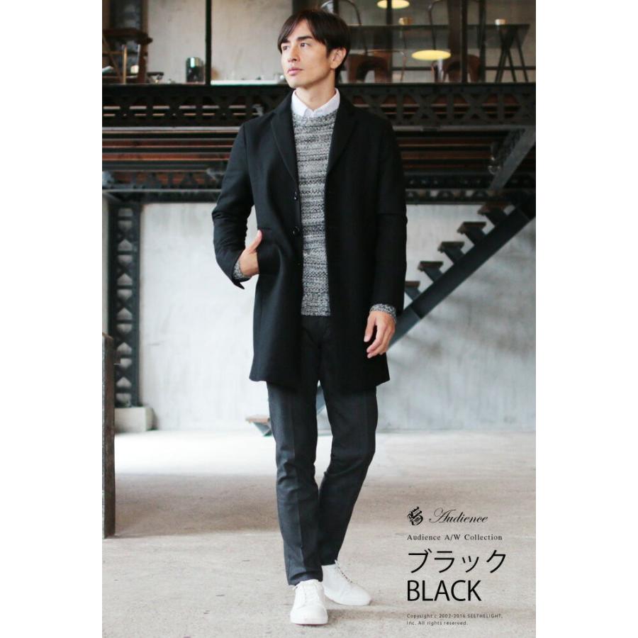 チェスターコート メンズ コート ロングコート ロング丈 アウター ピュアウールメルトン ブランド Buy Sputnicks スプートニクス 通販 Yahoo ショッピング