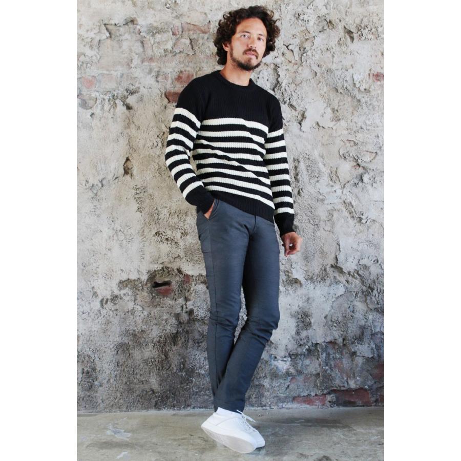 ニット メンズ アクリル 畦編み クルーネック ニット トップス Spu スプ 秋 冬 Buy Sputnicks スプートニクス 通販 Yahoo ショッピング