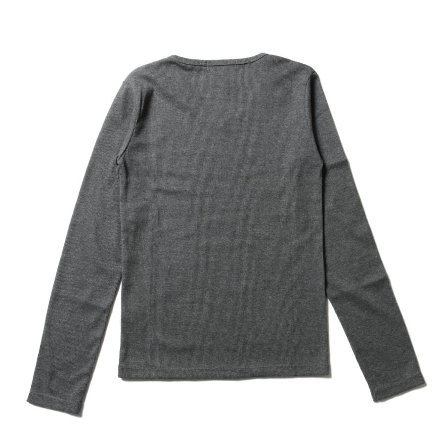 カットソー メンズ 長袖 秋 春 冬 綿 コットン リブ編み Tシャツ ロン