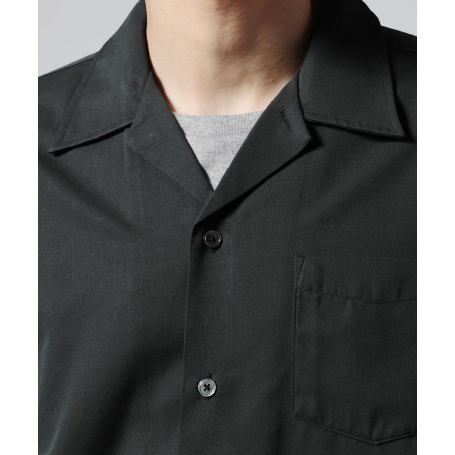 オープンカラーシャツ メンズ 日本製 ブランド イージーケア レーヨン