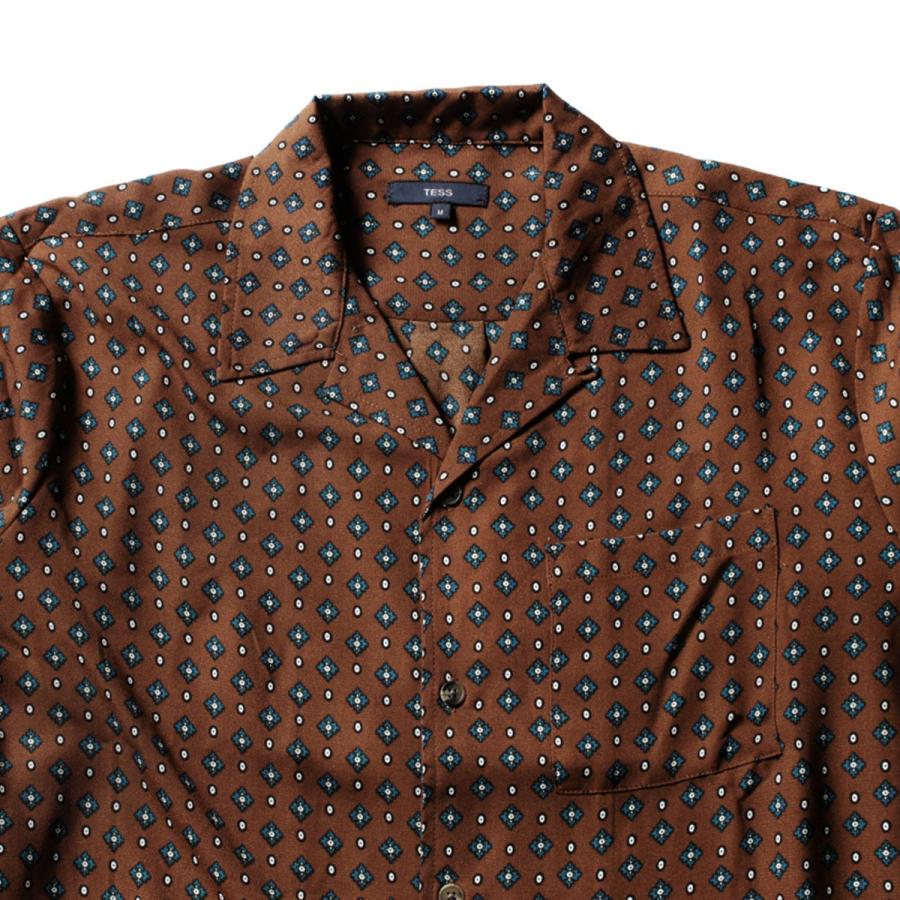 長袖 シャツ メンズ 春 夏 秋 小紋柄 オープンカラー 長袖シャツ Tess テス Sale Buy Sputnicks スプートニクス 通販 Yahoo ショッピング