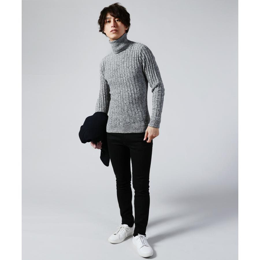 ニット メンズ リブニット タートルネック メンズ 綿100％ リブ編み タートルニット | ブランド登録なし | 04
