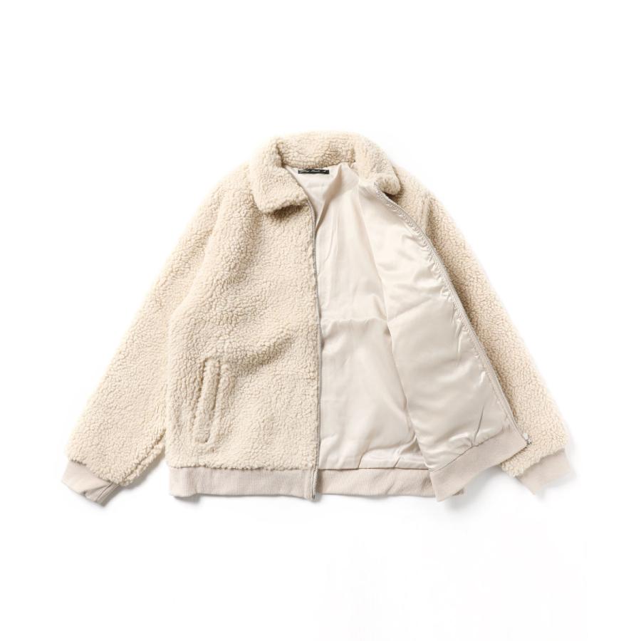 ボアジャケット メンズ ボア 冬 ラフ シンプル キャメル M L XL