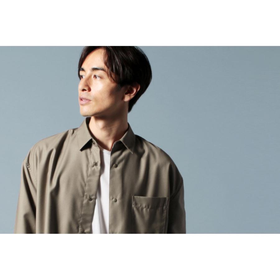 シャツ メンズ TRツイル スナップ コーチデザイン コーチジャケット