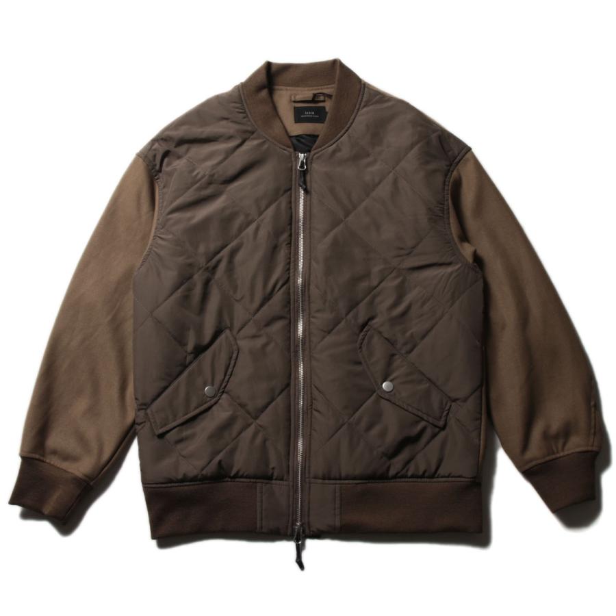 キルティング ジャケット メンズ 秋 冬 M L 中綿 前身ダイヤ 切り替え