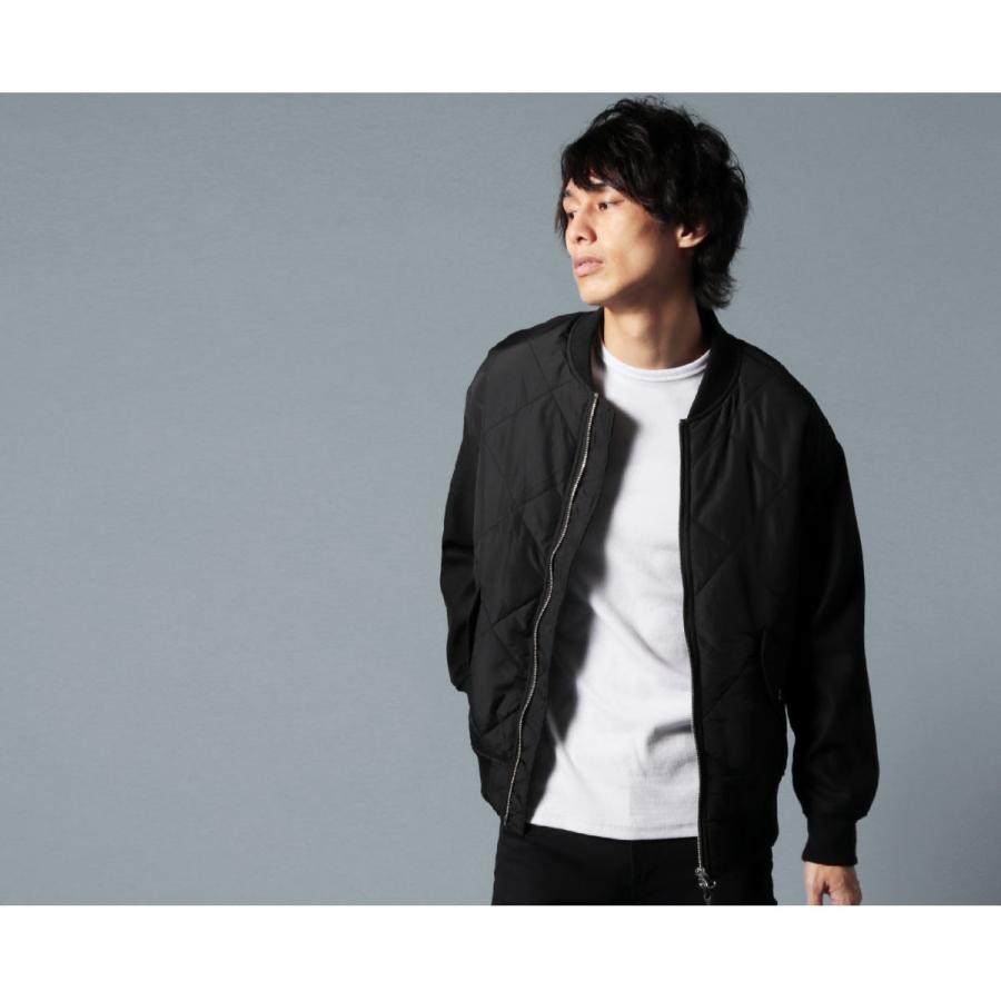 キルティング ジャケット メンズ 秋 冬 M L 中綿 前身ダイヤ 切り替え