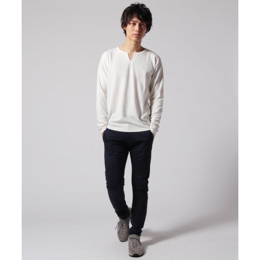 カットソー メンズ 春 秋 冬 M L XL 綿 ポリエステル ハニカム 