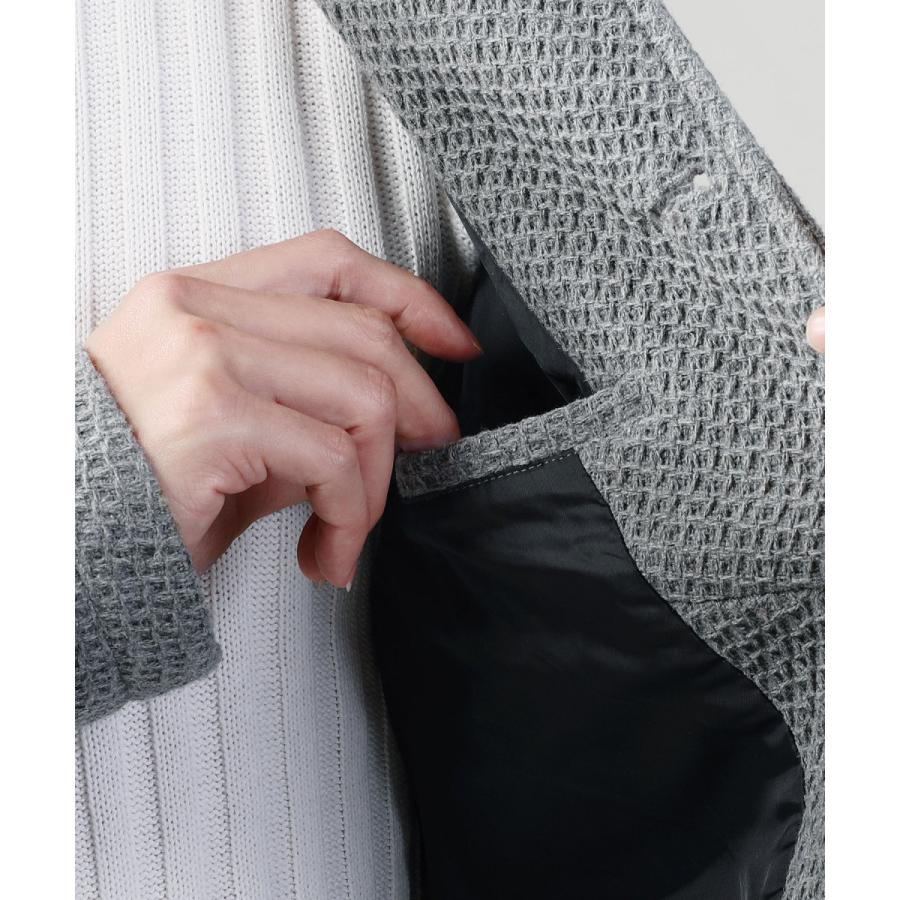 コート チェスターコート アウター メンズ 秋 冬 冬物ワッフル織り