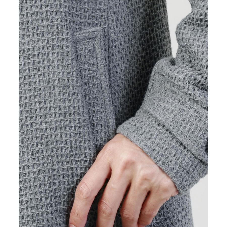 コート チェスターコート アウター メンズ 秋 冬 冬物ワッフル織り