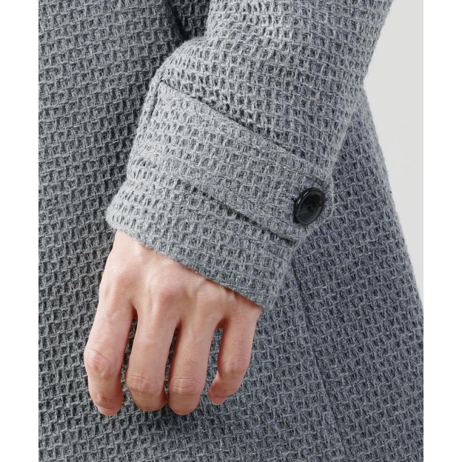 コート チェスターコート アウター メンズ 秋 冬 冬物ワッフル織り