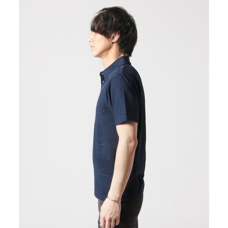 メール便対応】 ポロシャツ メンズ メンズファッション 夏 夏服 リーフ