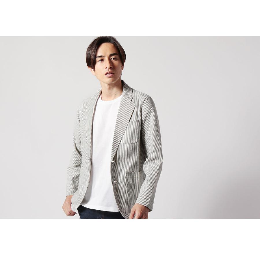 【美品】キャプテンサンシャイン シアサッカーシルク混 テーラード 春夏◎ L 30% OFF】[KS26SSH04]KAPTAIN SUNSHINE(キャプテンサンシャイン) Silk