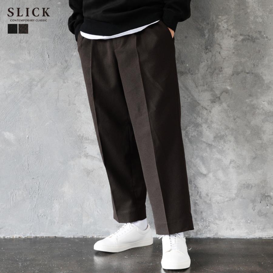 ワイドパンツ メンズ アンクルパンツ 2タック Slick スリック Buy0317 Sputnicks スプートニクス 通販 Yahoo ショッピング