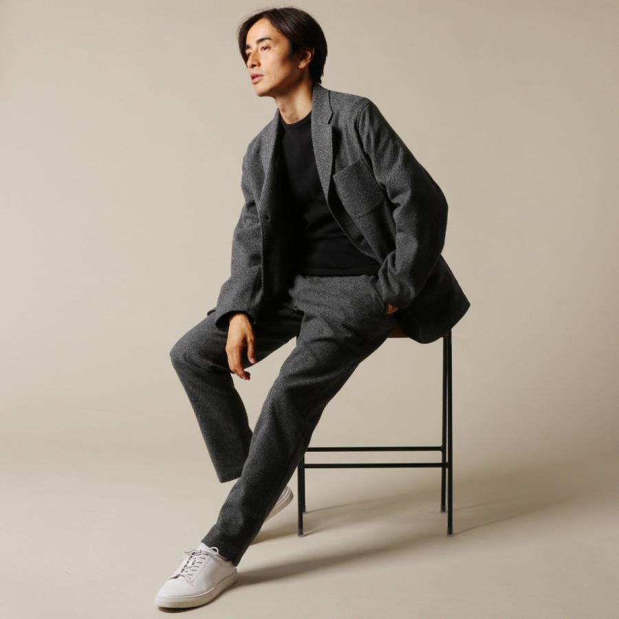 タスランツイードストレッチテーパードトラウザー : SPUTNICKS