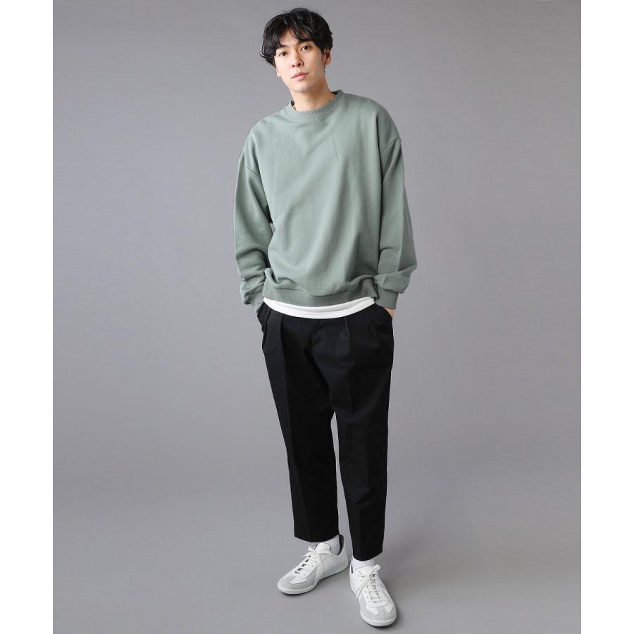 スウェット メンズ フリース オーバーサイズ スウェット 無地 Slick スリック ナチュラル ブラック サックスグレー セージグリーン Buy0617 Sputnicks スプートニクス 通販 Yahoo ショッピング