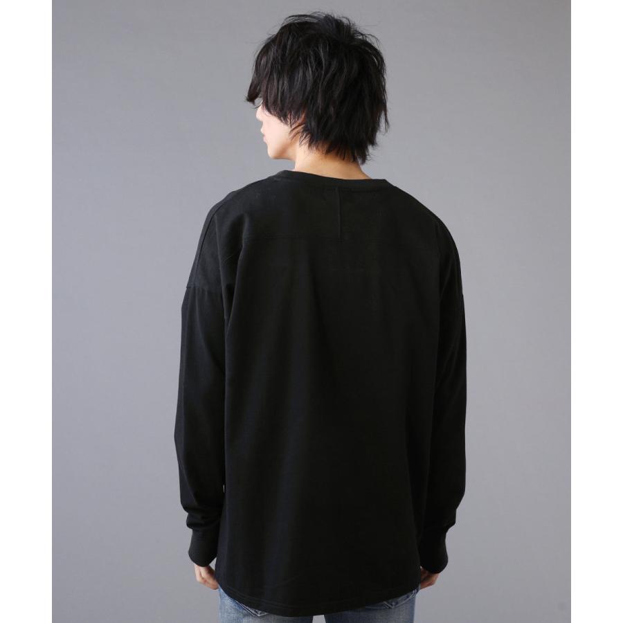 Tシャツ メンズ 長袖 ロングスリーブ カットソー M L バックプリント