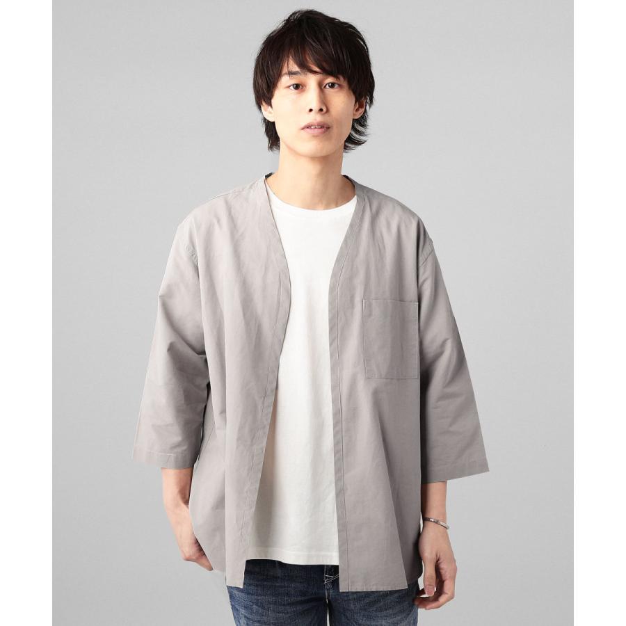 メール便対応 カーディガン シャツカーデ メンズ サスティナブルクロス 7分袖 ボタンレス Allowed To Unfold Buy Sputnicks スプートニクス 通販 Yahoo ショッピング