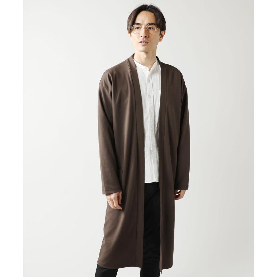 カーディガン メンズ 春 夏 秋 カットジョーゼット ロングカーディガン ボタンレス ドレープ シンプル M L Buy Sputnicks スプートニクス 通販 Yahoo ショッピング