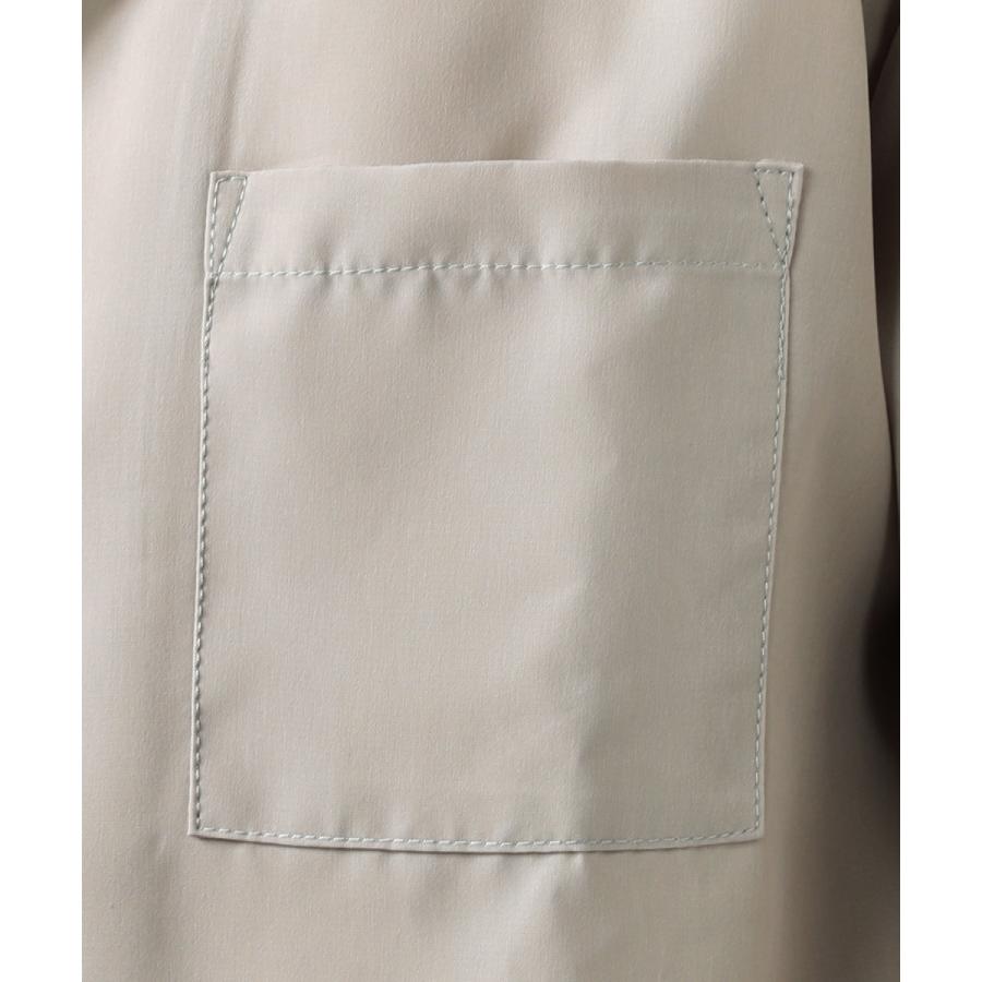 オープンカラーシャツ メンズ オープンカラー シャツ 長袖 M L