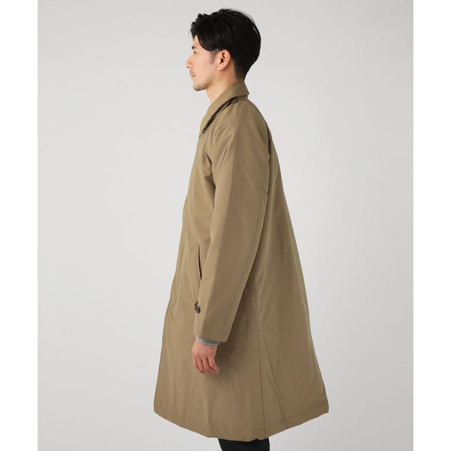 ステンカラーコート ロングコート メンズ 60/40クロス サーモライト 中