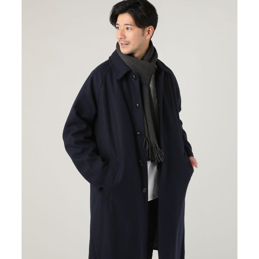 ステンカラーコート コート メンズ 冬 中 サーモライト ウール