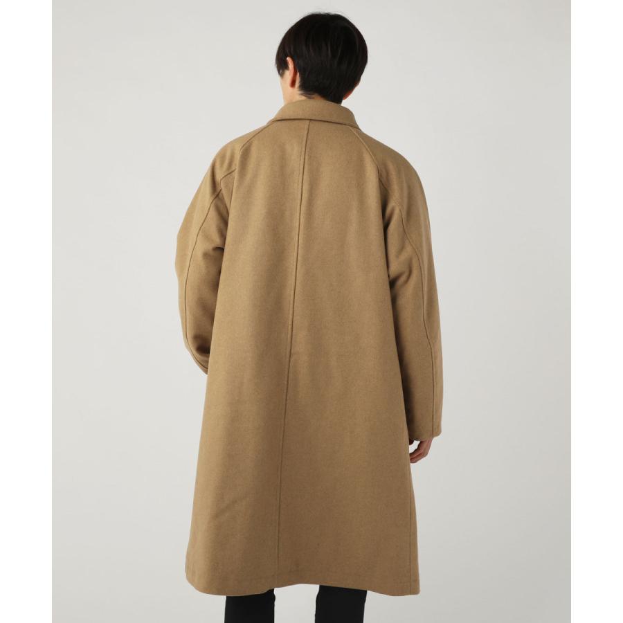 ステンカラーコート コート メンズ 冬 中 サーモライト ウール