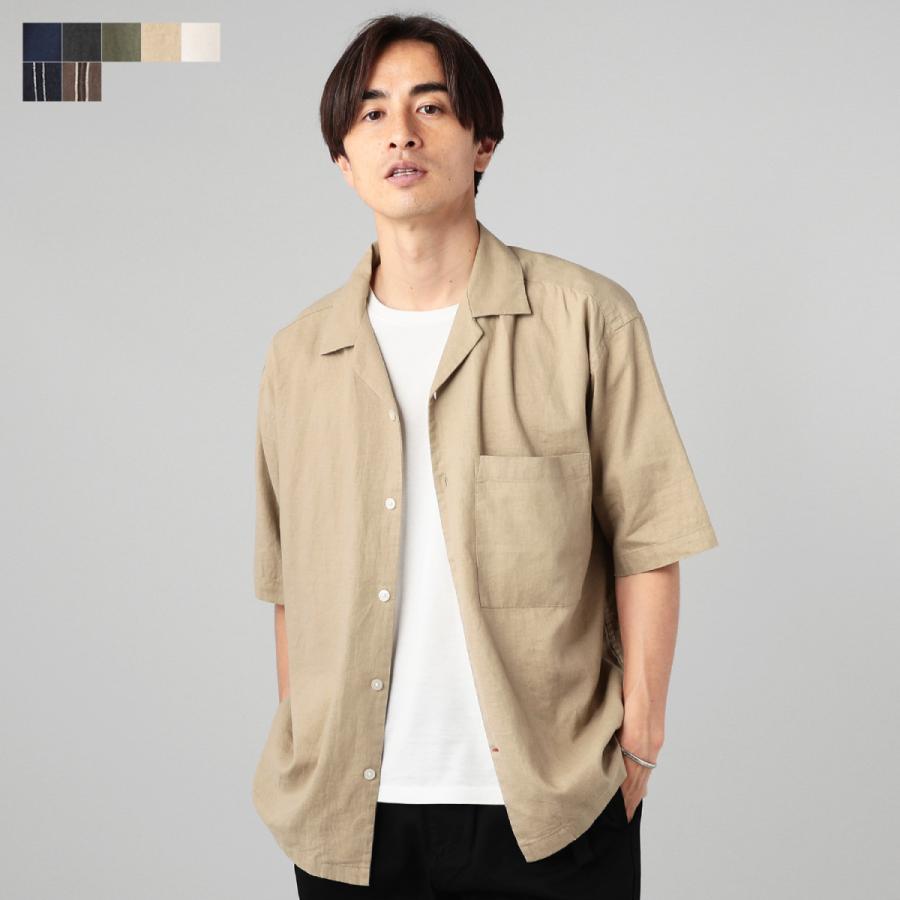 接触冷感麻レーヨンオープンカラーシャツ シャツ オープンカラーシャツ メンズ 接触冷感 麻 レーヨン 半袖 胸ポケット Buy Sputnicks スプートニクス 通販 Yahoo ショッピング