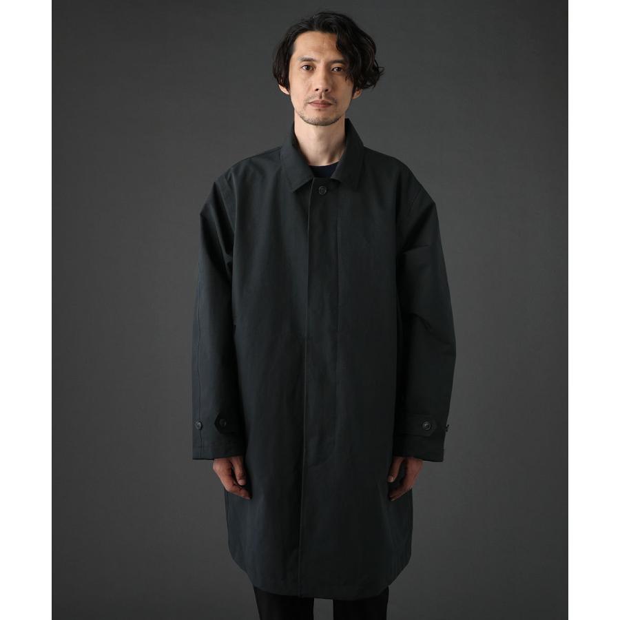 ステンカラーコート コート メンズ 春 春服 冬 テクノブレン ロング