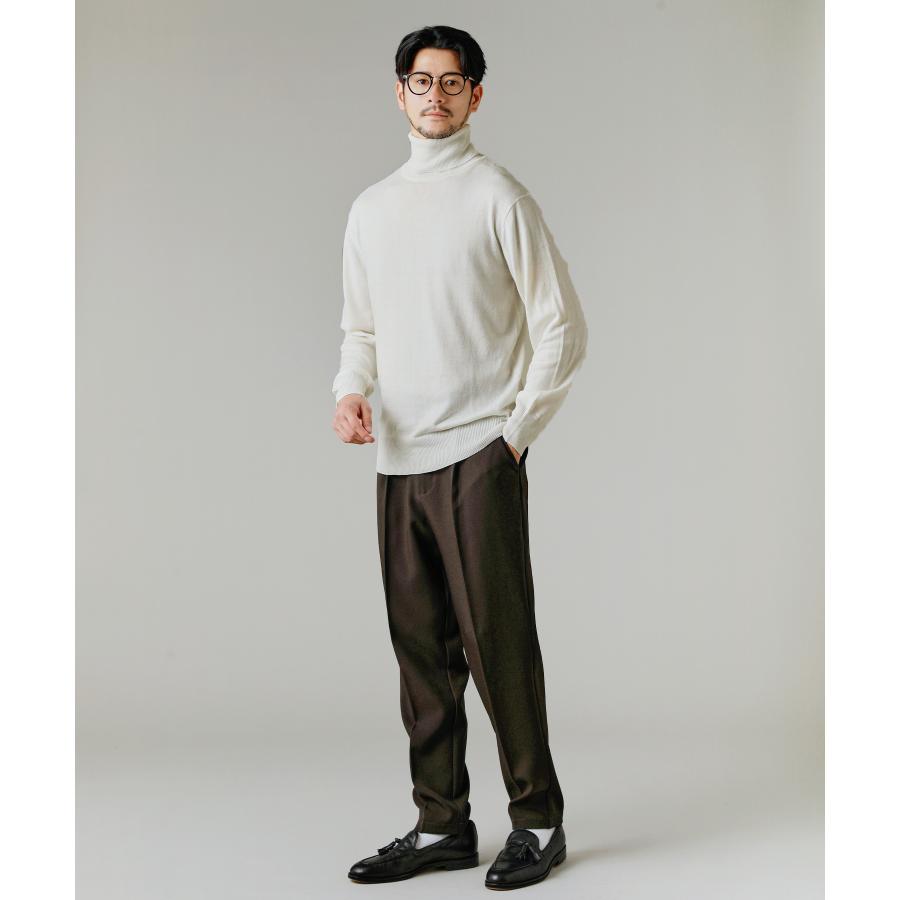 ニット セーター メンズ 秋 冬 秋服 冬服 12G シープ カシミアライク 