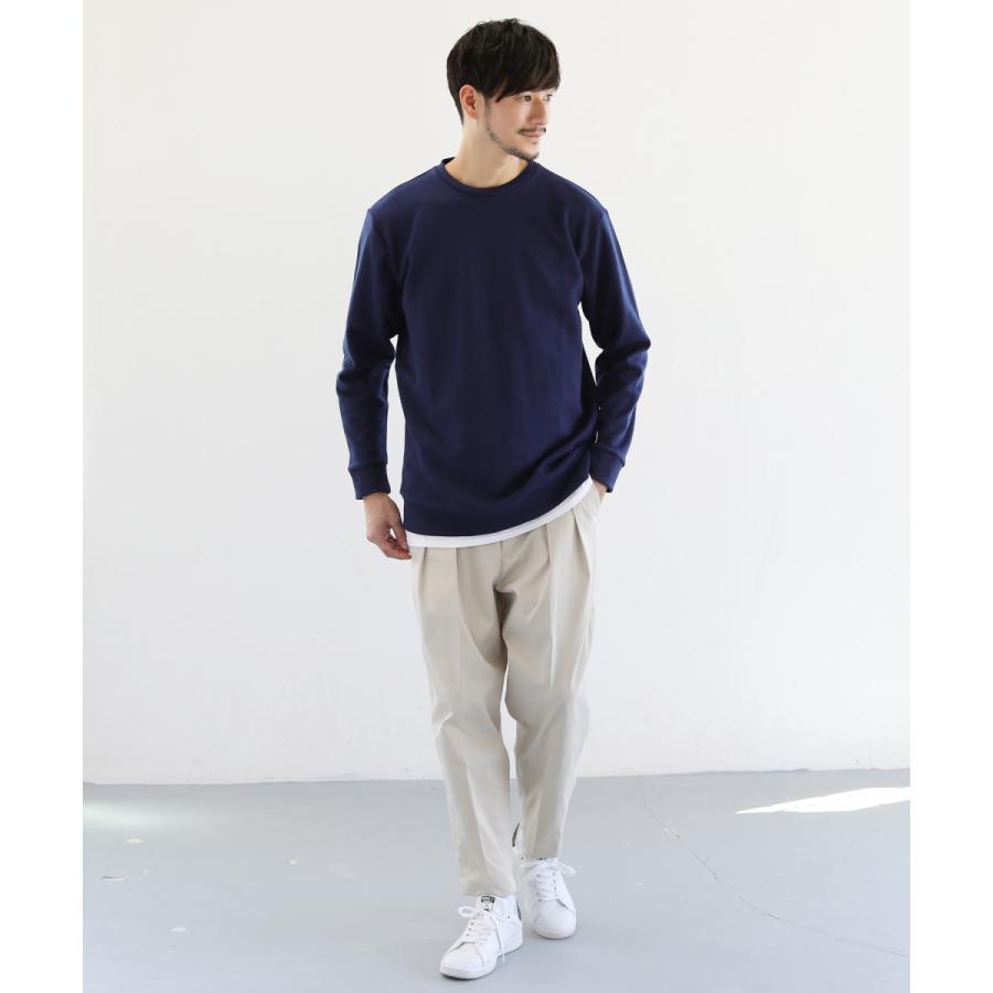 スウェット メンズ トップス ダンボールストレッチ クルーネック