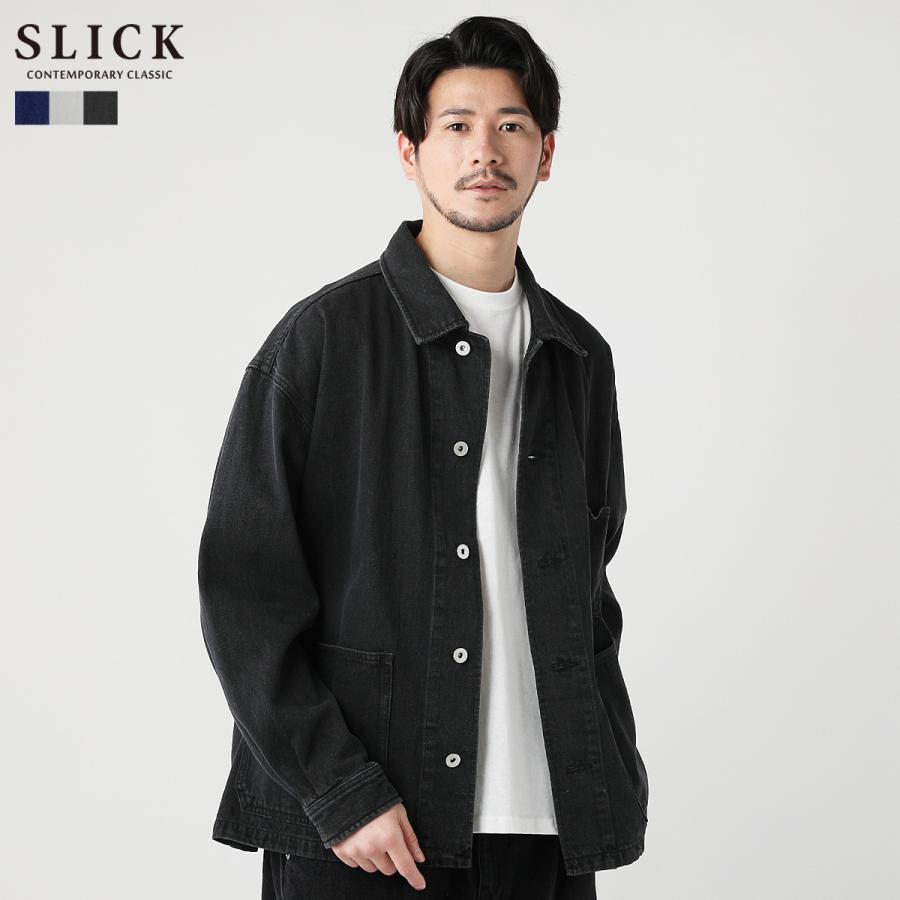 セットアップ対応 デニムジャケット カバーオール メンズ 春 秋 ジャケット デニム 長袖 ストーンバイオ 10オンス オーバーサイズ Slick Buy Sputnicks スプートニクス 通販 Yahoo ショッピング