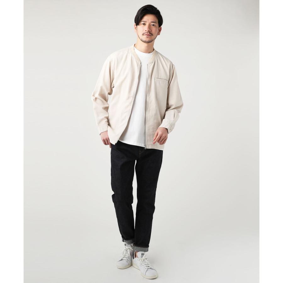 ジャケット ジップシャツ ジップ メンズ 長袖 テックリネン 麻 速乾性