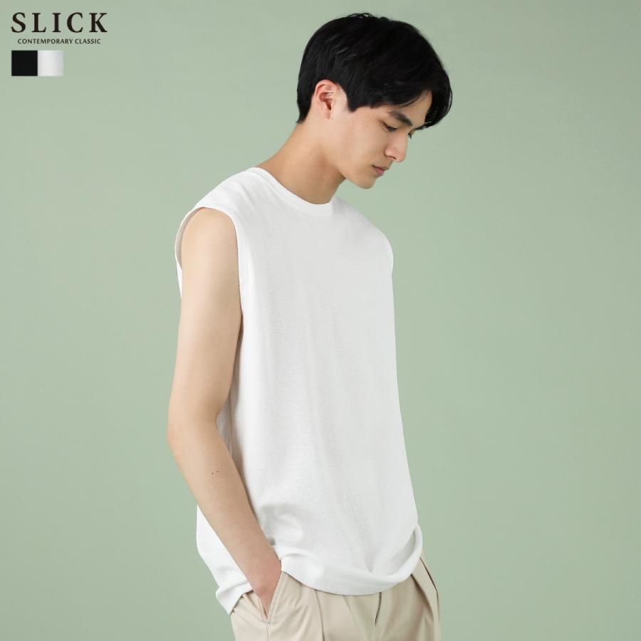 タンクトップ インナー メンズ 春 夏 オールシーズン 日本製 国産 サーマル 無地 クルーネック 綿 Slick Buy2131 Sputnicks スプートニクス 通販 Yahoo ショッピング