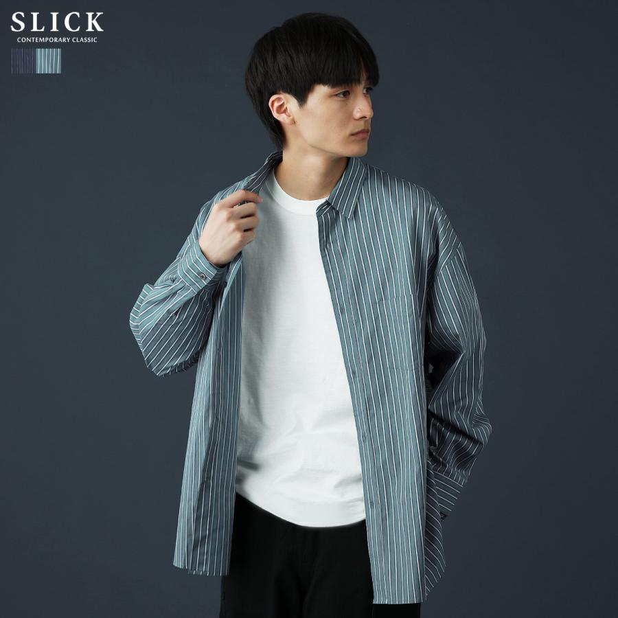 シャツ メンズ 秋 冬 秋服 冬服 春 春服 長袖 綿100 オーバーサイズ ドロップショルダー Slick スリック Buy2354 Sputnicks スプートニクス 通販 Yahoo ショッピング