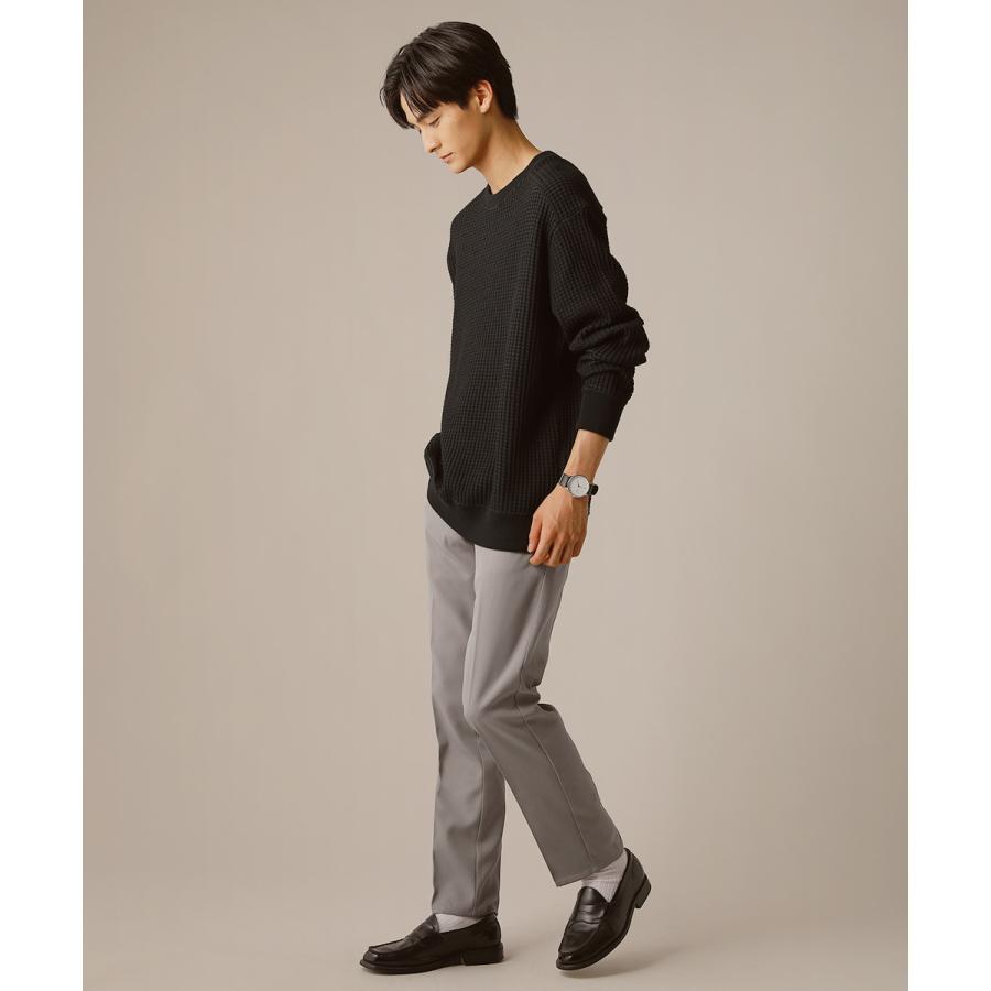 SLICK プルオーバー ニット トップス メンズ ワッフル ワッフル SLICK プルオーバー ニット トップス メンズ ワッフル ワッフル