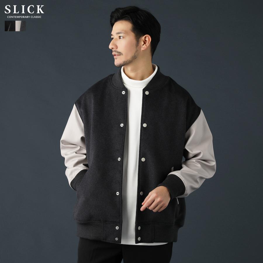 SLICK（スリック） ジャケット アワードジャケット スタジャン メンズ 