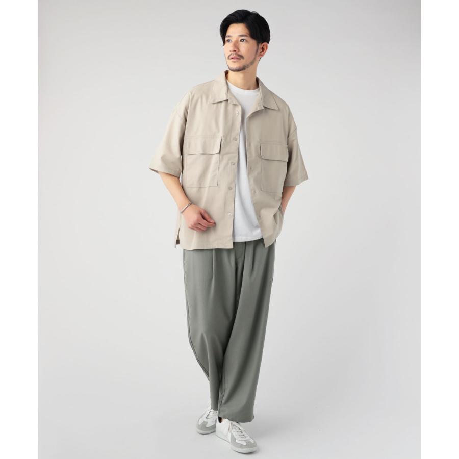 シャツ オープンカラーシャツ メンズ 綿 麻 レーヨン フラップ シャツ オープンカラーシャツ メンズ 綿 麻 レーヨン フラップ