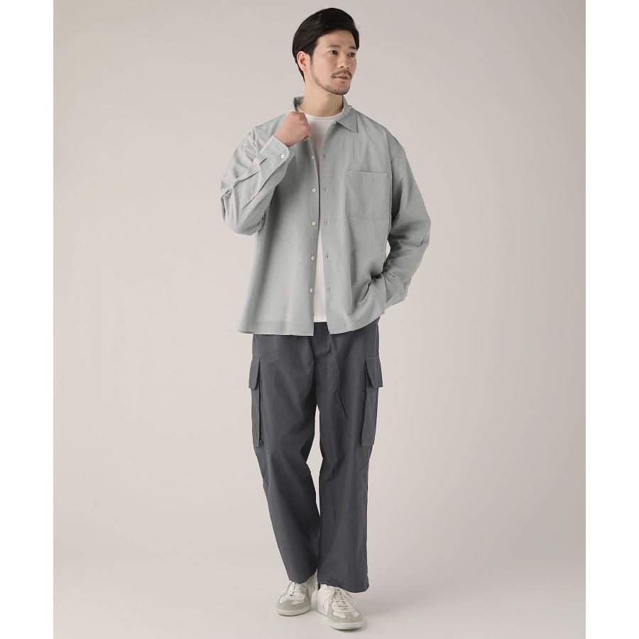 シャツ レギュラーシャツ 長袖シャツ メンズ テックリネン シャツ レギュラーシャツ 長袖シャツ メンズ テックリネン