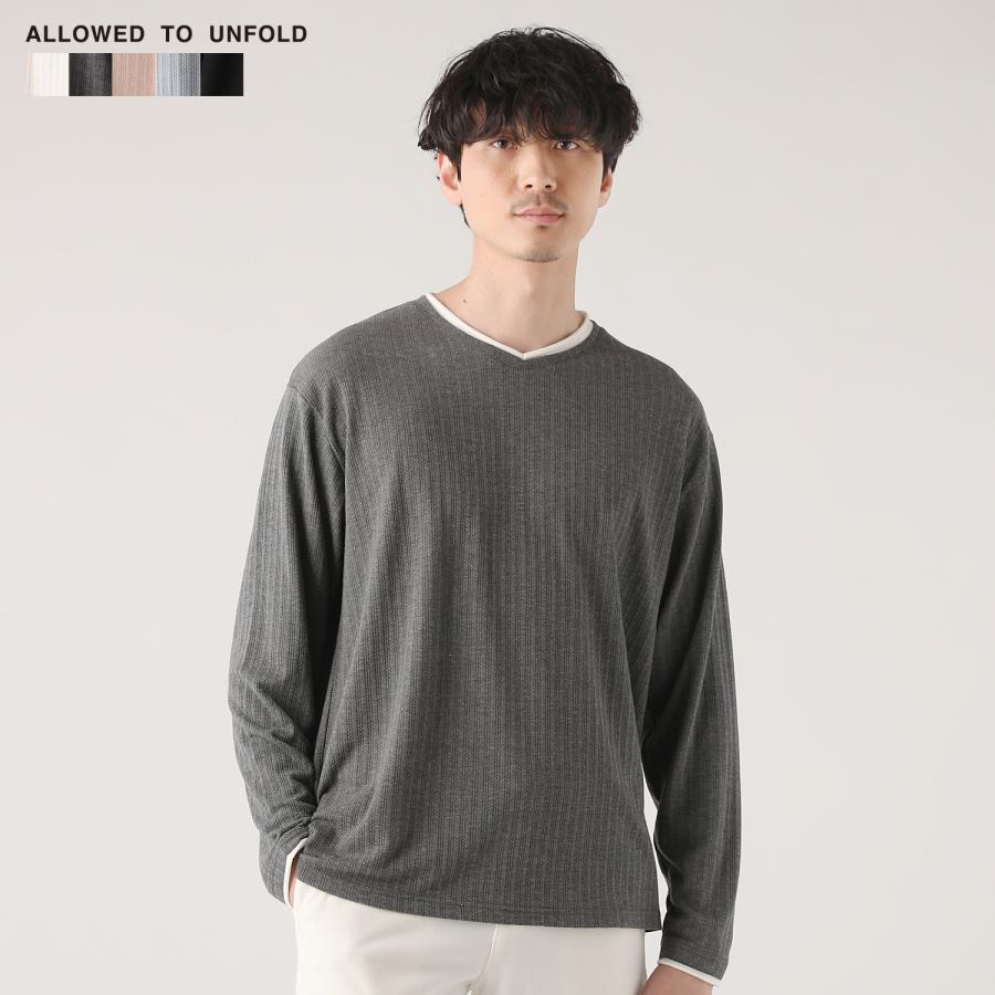 カットソー コードリップル ロールVネック Vネック 長袖 : SPUTNICKS スプートニクス - 通販 - Yahoo!ショッピング