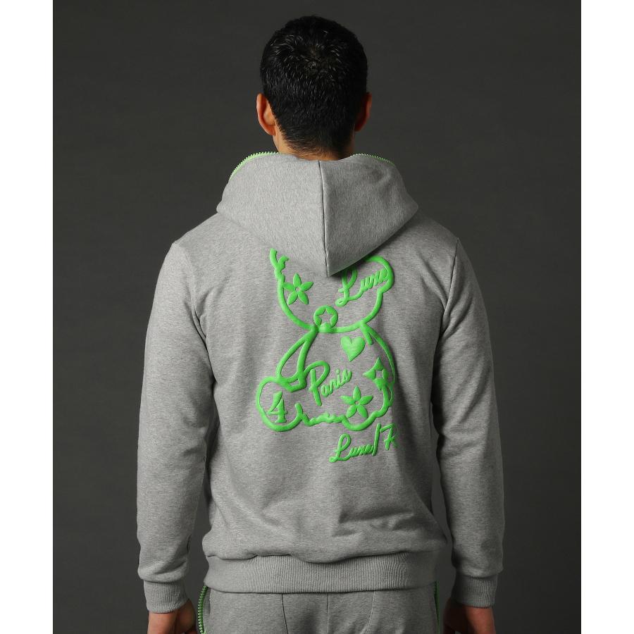 shine luxury シャインラグジュアリー　ジップパーカー LUXE/R パーカー ジップパーカー ジップアップパーカー メンズ 春 裏毛