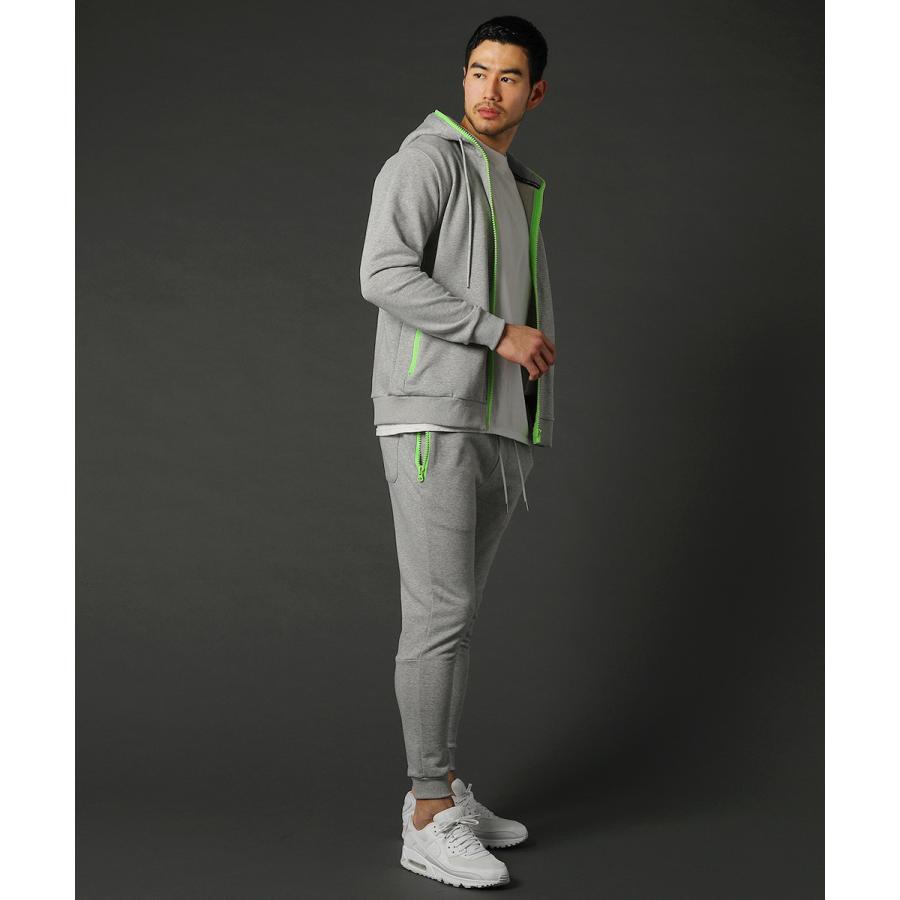 LUXE/R パーカー ジップパーカー ジップアップパーカー メンズ 春 裏毛