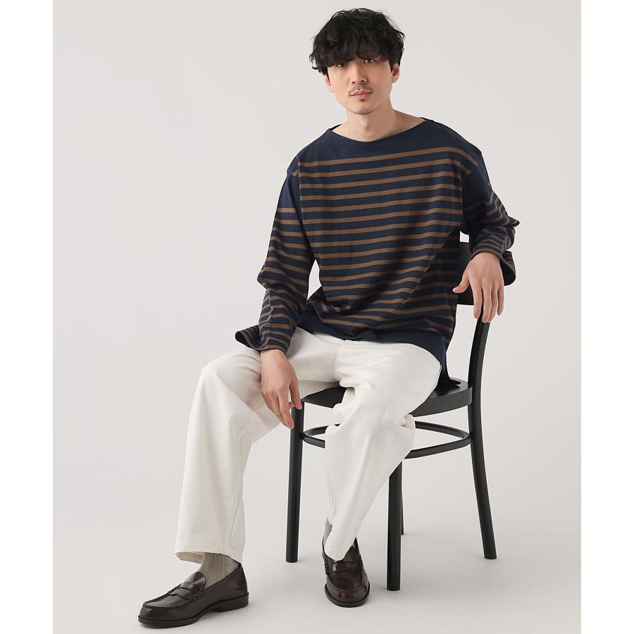 【JOHNBULL/ジョンブル】別注ワイドピッチバスクTシャツ ブラック Johnbull（ジョンブル） バスクボーダー Tシャツ 25945 メンズ 長袖 t