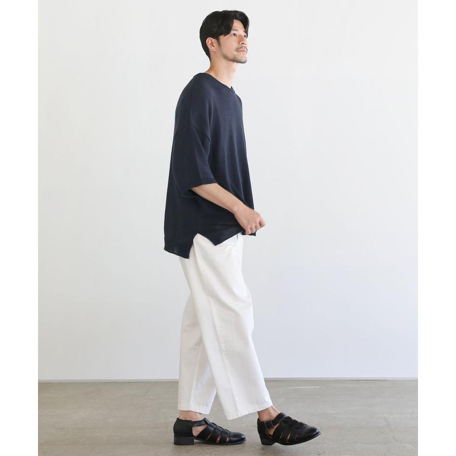 ニット トップス メンズ 夏 夏服 綿麻 コットン リネン 半袖 5分 ニット トップス メンズ 夏 夏服 綿麻 コットン リネン 半袖 5分