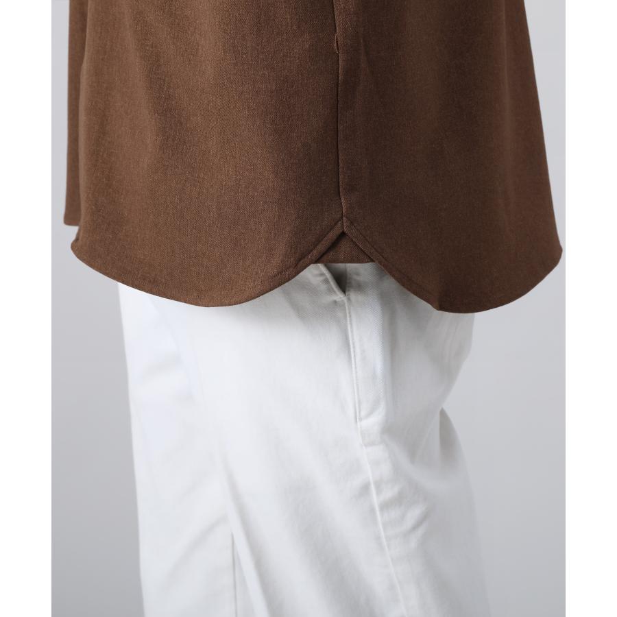 シャツ トップス メンズ イージーケア 長袖 レギュラーカラー