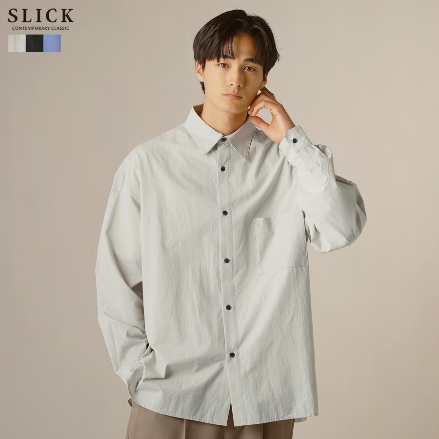 SLICK（スリック） シャツ レギュラーカラーシャツ メンズ 秋 冬 長袖