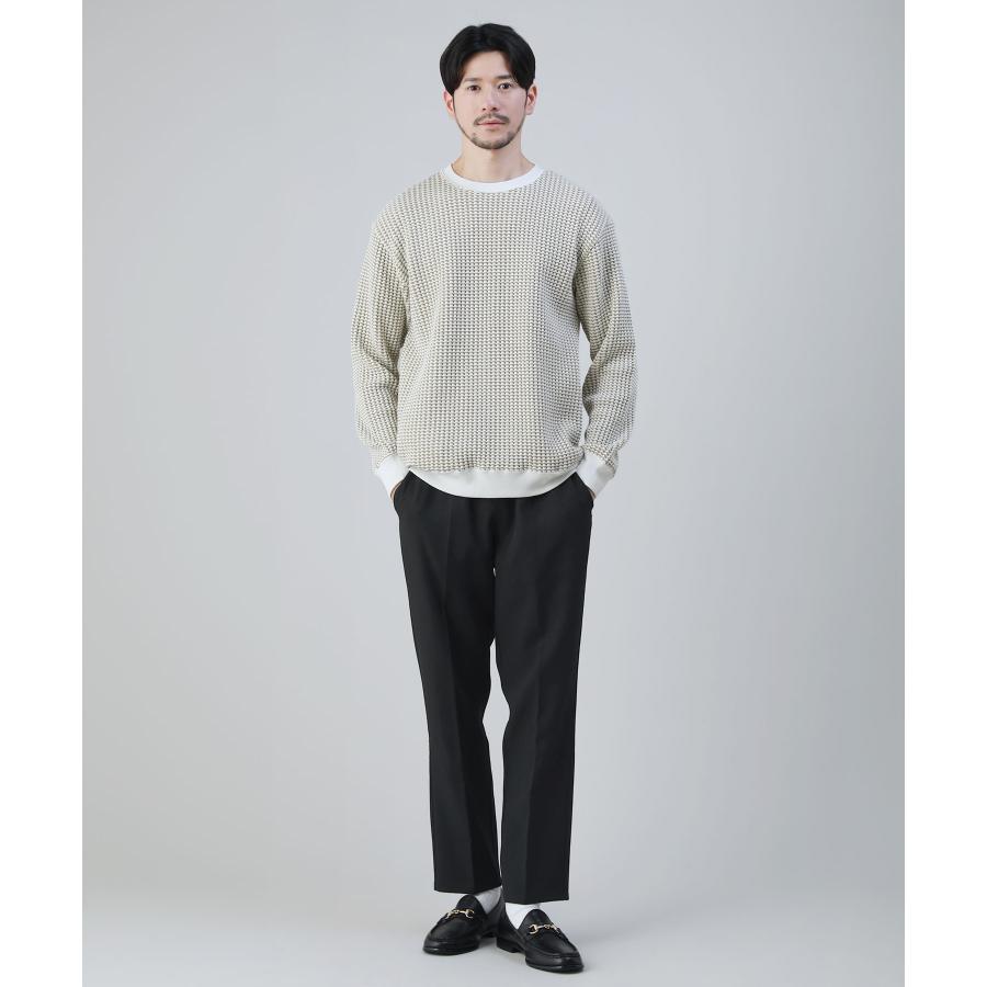 プルオーバー ニット ワッフル メンズ 2トーン ビッグワッフル プルオーバー ニット ワッフル メンズ 2トーン ビッグワッフル