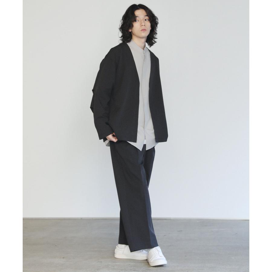 SLICK（スリック） テックツイルボタンレスカーディガン : SPUTNICKS